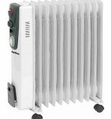 Supawarm 2500W Oil Filled Radiator Heater with Timer