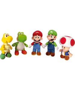 Super Mario 20cm Soft Toy Assortment