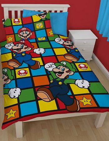 Super Mario Bros Nintendo Super Mario Retro Single Duvet Cover