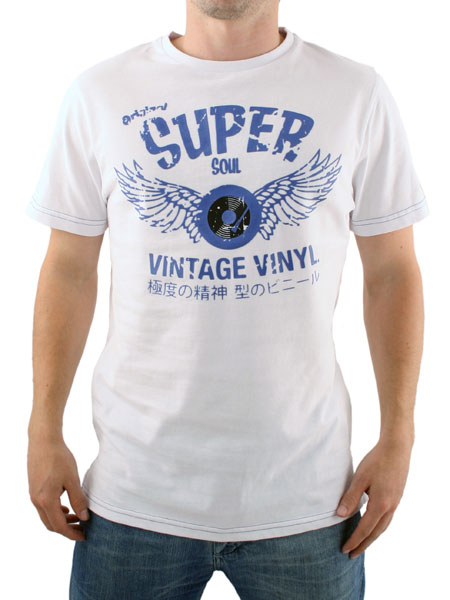 White Vintage Vinyl T-Shirt