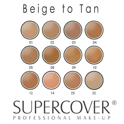 Supercover Foundation - Beige to Tan Skin