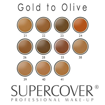 Supercover Foundations - Gold to Olive