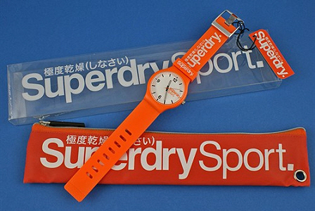 Superdry - Orange Fashion Sports Watch With Case