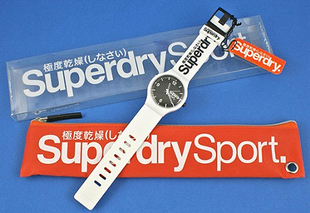 Superdry - White-Black Fashion Sports Watch With