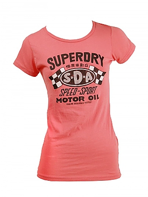 Superdry Ladies Speed Sport Blacklabel Rose Pink