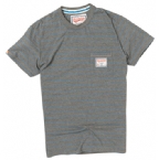 Mens Microstripe Pocket T-Shirt Dark Marl