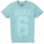 Superdry Mens Osaka 6 Gel T-Shirt Baby Blue