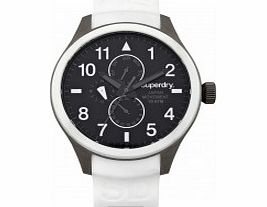 Superdry Mens Scuba Multi White Silicone Strap