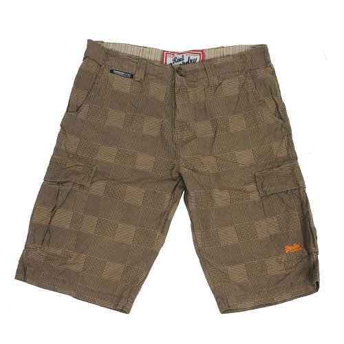 Superdry Mens Superdry Checkov Walkshort Tweed Dogtooth Check