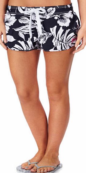 Superdry Womens Superdry Hibiscus Board Shorts - Navy