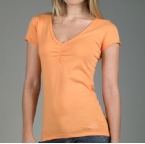 Superdry Womens Vee T-Shirt Orange