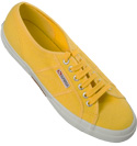 SuperGa Yellow Canvas Lace Up Shoes