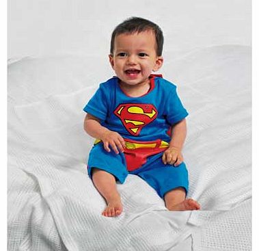 Superman Baby Boys Dress Up Romper - 0-3 Months