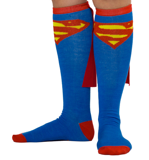 SUPERMAN Caped Knee High Socks