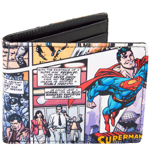 SUPERMAN Comic Print Wallet