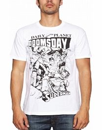 SUPERMAN Doomsday News T-Shirt X Large
