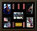 superman Film Cell Montage: 440mm x 540mm (approx). - black frame with black mount