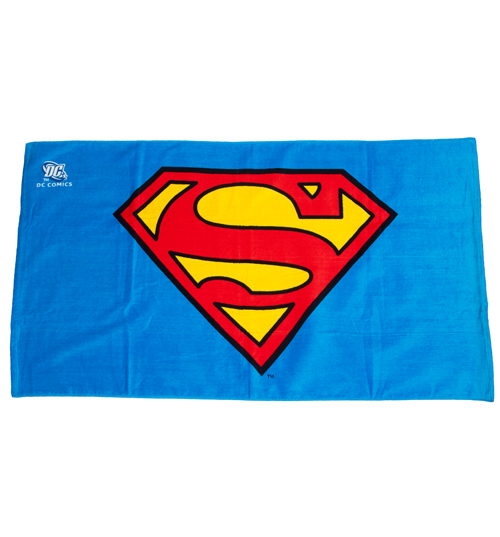 SUPERMAN Logo DC Comics Beach Towel