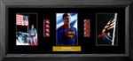 superman Trio Film Cell: 245mm x 540mm (approx). - black frame with black mount