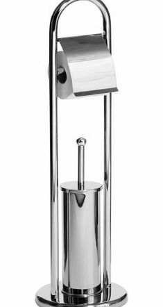 Stainless Steel Toilet Roll Holder With Toilet Brush Holder