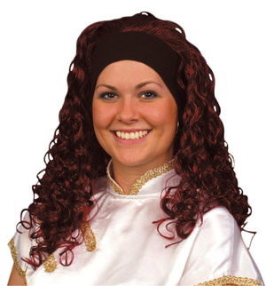 superstar wig, burgundy