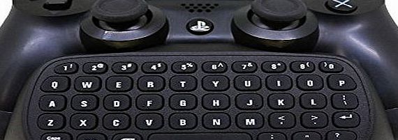 SuperStore_Electronics PS4 Keyboard, SuperStore_Electronics Mini 2.4GHz Bluetooth Rechargeable Keypad [Upgraded Version] Online Gaming Live Chat Message Gamepad with 3.5mm Audio Aux-in for Sony Playstation 4 DualShock
