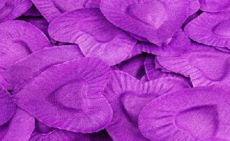 SUPGOD HEART SHAPED PETALS, IDEAL FOR WEDDINGS amp; TABLE DECORATIONS, 100, 200, 300, 500. AVAILABLE IN 10 COLOURS. 4.3CM X 4.3CM (200, PURPLE)