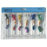 supplied by brytec fishing lures BARBLESS 6 PACK SPINNERS / SPOONS ON BLISTER (6-111-BL)