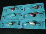supplied by brytec uk fishing lures 6 PACK SPINNERS / SPOONS