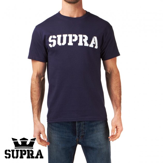 Supra Mens Supra Mark T-Shirt - Navy