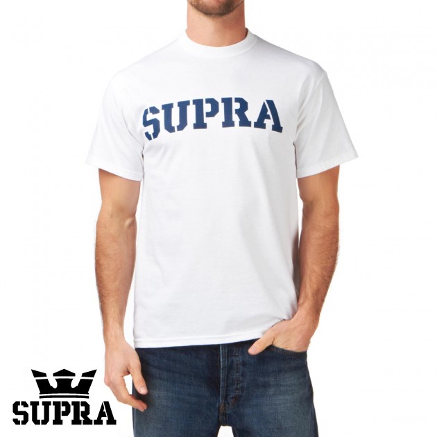 Mens Supra Mark T-Shirt - White