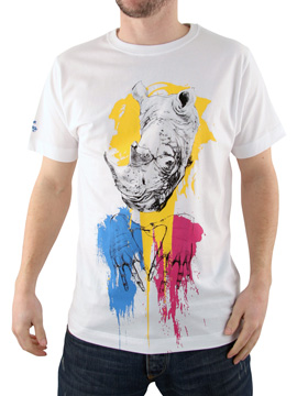 White Blaine Rhino T-Shirt