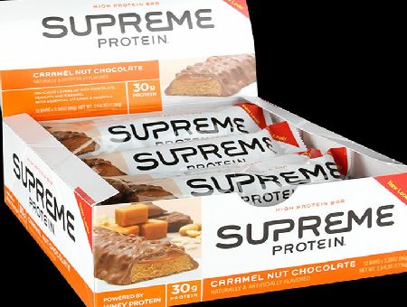 Supreme Protein Caramel Nut Bar 12 x 96g - 12 x