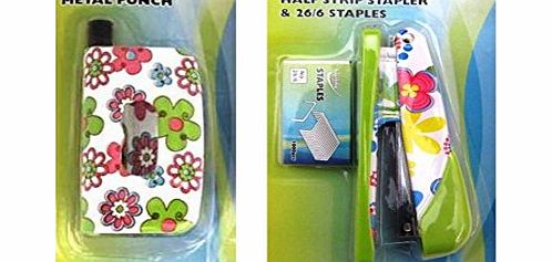 Supreme Stationery Flower Power - Hole Punch amp; Matching Stapler