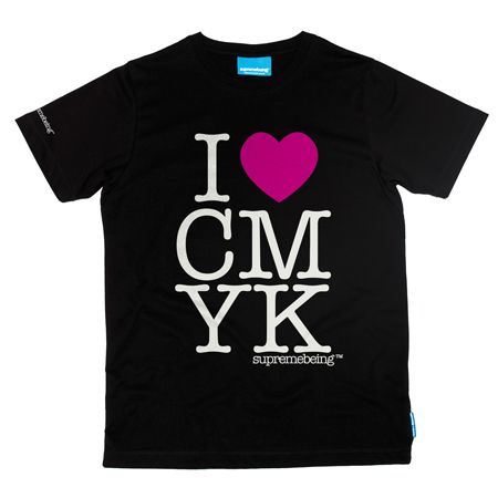 I Love CMYK Black T-Shirt