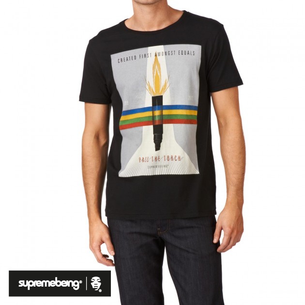 Supremebeing Mens Supremebeing Penna T-Shirt - Black