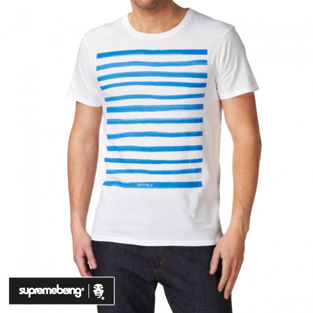Supremebeing Mens Supremebeing Roller T-Shirt - White