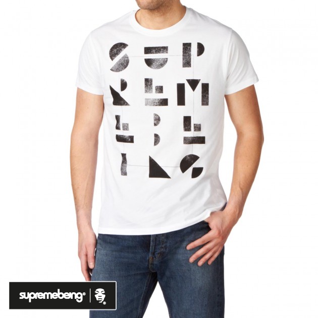 Supremebeing Mens Supremebeing Squared T-Shirt - White