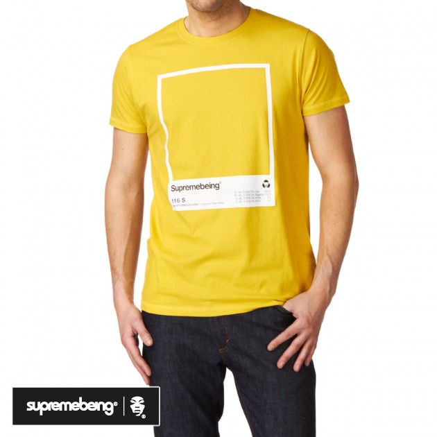 Supremebeing Mens Supremebeing S:Tone T-Shirt - Pollen Yellow