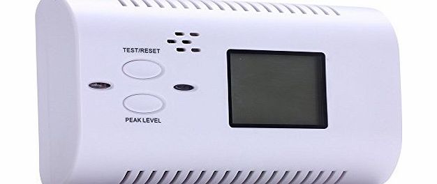 SUPTOON BLUBOON(TM) Brand New CO Carbon Monoxide Detector Alarm TTS Human Voice Warning Battery Powered Backlight Digital LCD Display (1pcs)