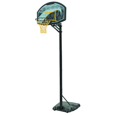 512R Quick Adjust Portable Basketball Unit with Coloured Backboard (With Pole Padding)