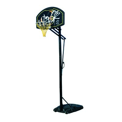 513R Easijust Portable Basketball Unit with Coloured Backboard (With Pole Padding)