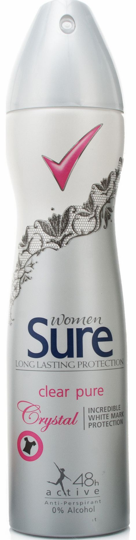 Sure Women Crystal Clear Pure 48h Active