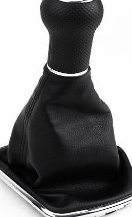 Surepromise Black New 5 Speed Gear Stick Shift Knob Cover Gaitor Gaiter Boot Cover For VW Volkswagen MK4 Golf GTI R32 JETTA Bora Shifter 23mm