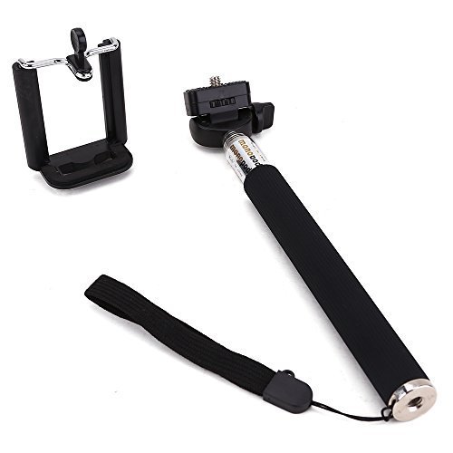Surepromise New Extendable Selfie Handheld Stick Monopod Phone HOLDER Stand For iphone 4, 4s, 5, 5C, 5s, samsung S2 S3 S4 S5, Note 2 Note 3, Blackberry Z10 / Q10, HTC Phones, Motorola XT910 / XT926, Nokia Lumia 1