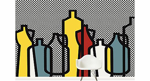 Surface View Pop Bottles Black Wall Mural, 360 x