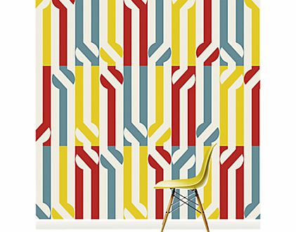 Surface View Stripey Circle Wall Mural, 240 x