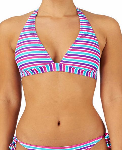 Surfdome Womens Surfdome Hana Halter Bikini Top - Bright