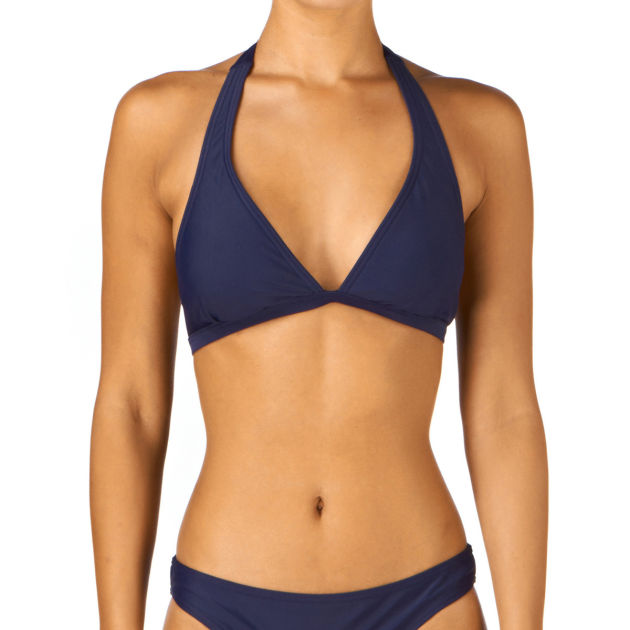 Surfdome Womens Surfdome Hana Halter Bikini Top - Navy