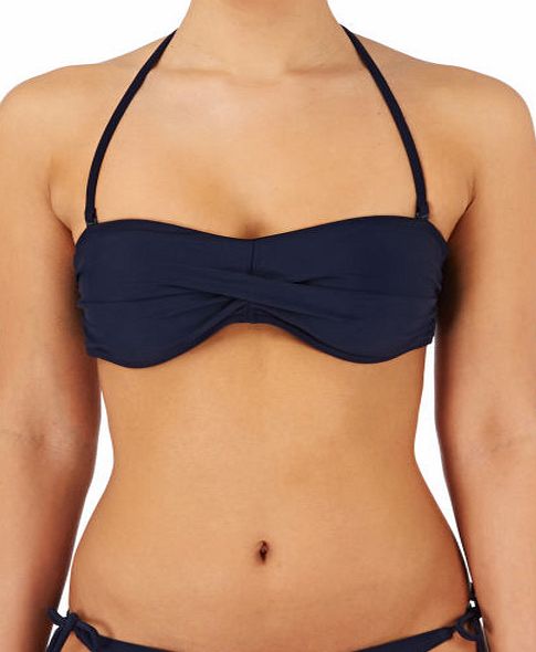 Surfdome Womens Surfdome Kerri Cove Bikini Top - Navy